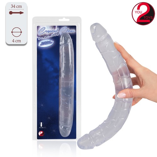 Duo dildo realistic double - dildo-,