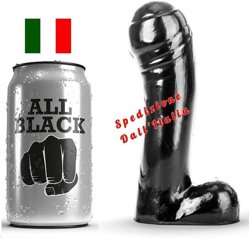 Dildo nero fallo con testicoli - con,