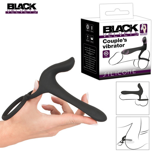 Black velvets anello fallico - black,